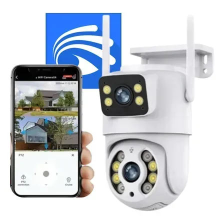 Câmera Dupla Segurança Ip Wifi Externa Lente 6mp App Yoosee Câmera Dupla Segurança Câmera Dupla Segurança Ip Wifi Externa Lente 6mp App Yoosee Câmera Dupla Segurança