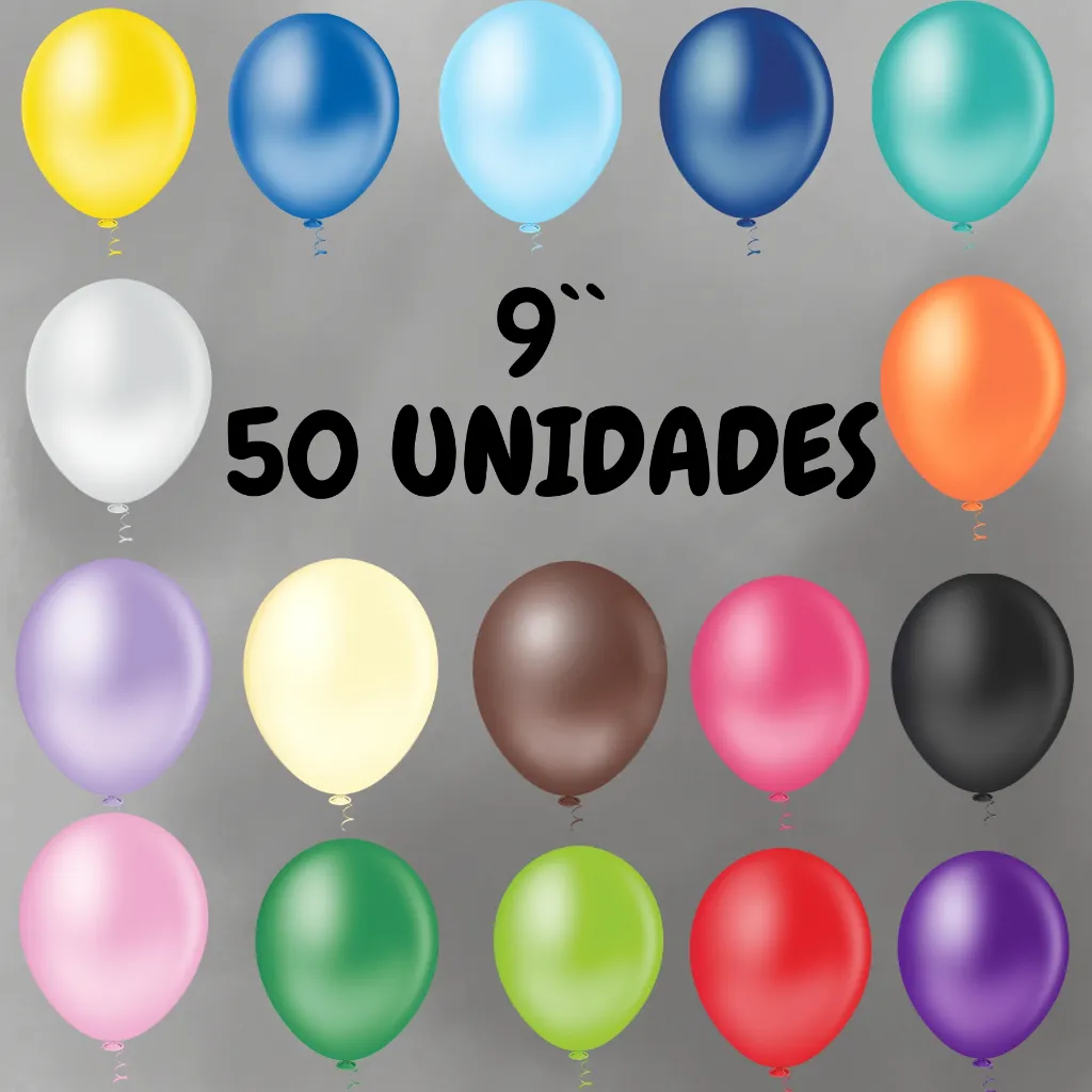 Balão PIC PIC Bexiga Bola Festa Látex 9″ Polegadas Redondo Granfesta – Pacote com 50 Unidades Balão PIC PIC Bexiga Bola Festa Látex 9″ Polegadas Redondo Granfesta – Pacote com 50 Unidades