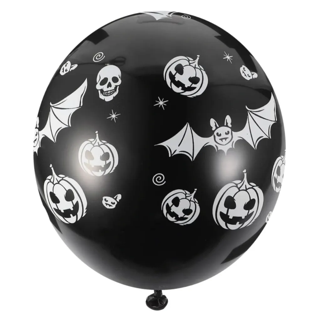 Balão Halloween Preto - Kt 6 Unidades Balão Halloween Preto - Kt 6 Unidades