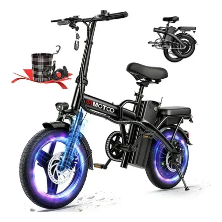 Oimotoo S6 Bicicleta Elétrica Dobrável 450w-35km-40km/h Preto Oimotoo S6 Bicicleta Elétrica Dobrável 450w-35km-40km/h Preto