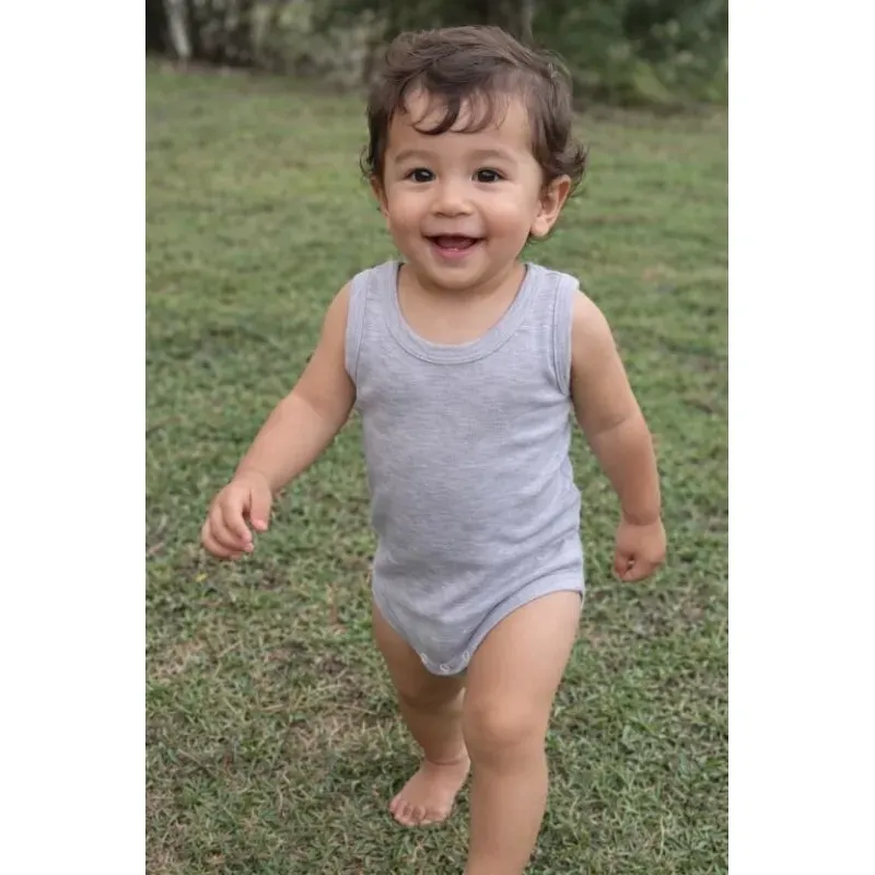 Body Regata Bebê Unissex Malha de Algodão Body Regata Bebê Unissex Malha de Algodão