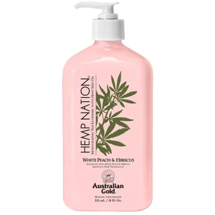 Australian Gold After Sun Hemp Nation White Peach & Hibiscus 535 ml Australian Gold After Sun Hemp Nation White Peach & Hibiscus 535 ml