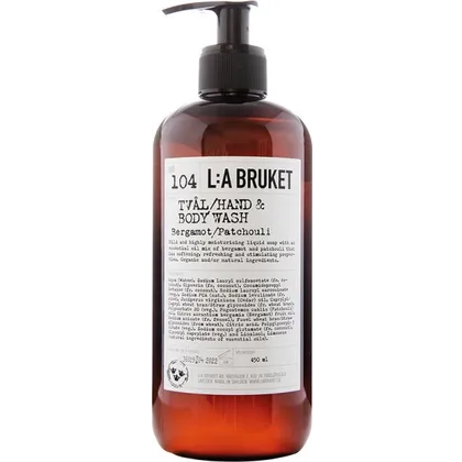 L:A Bruket No. 104 Hand & Body Wash Bergamot/Patchouli 450 ml L:A Bruket No. 104 Hand & Body Wash Bergamot/Patchouli 450 ml