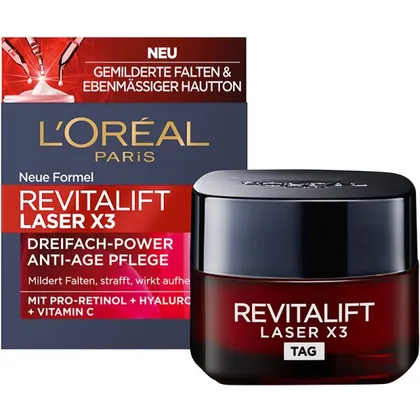 L’Oréal Paris RevitaLift Laser X3 Dreifach-Power Anti-Age Tag Gesichtscreme 50ml L’Oréal Paris RevitaLift Laser X3 Dreifach-Power Anti-Age Tag Gesichtscreme 50ml