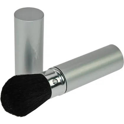 Fantasia Puderpinsel, Silber, einschiebbar, Metallhülse, Naturhaar, Länge 12 cm, Ø 2,3 cm Fantasia Puderpinsel, Silber, einschiebbar, Metallhülse, Naturhaar, Länge 12 cm, Ø 2,3 cm