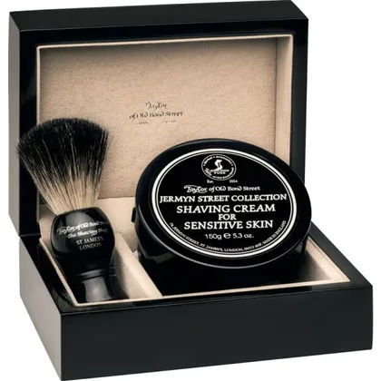 Taylor of Old Bond Street Jermyn Street Lacquered Wooden Gift Box Pure Badger Taylor of Old Bond Street Jermyn Street Lacquered Wooden Gift Box Pure Badger