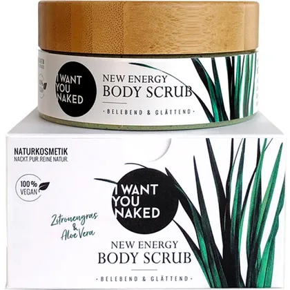 I Want You Naked New Energy Scrub Körperpeeling Zitronengras & Aloe Vera 500 ml I Want You Naked New Energy Scrub Körperpeeling Zitronengras & Aloe Vera 500 ml