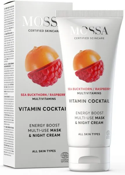 MOSSA VITAMIN COCKTAIL Energy Boost Multi-Use mask & night cream 60 ml MOSSA VITAMIN COCKTAIL Energy Boost Multi-Use mask & night cream 60 ml