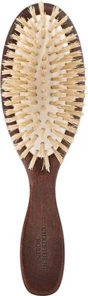 Christophe Robin Travel hairbrush 100% natural boar-bristle & wood 1 Stk Christophe Robin Travel hairbrush 100% natural boar-bristle & wood 1 Stk