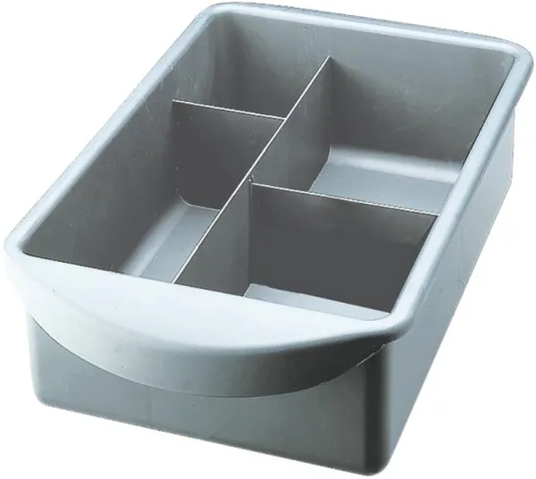 Efalock Arbeitskasten 4 Fächer silber Efalock Arbeitskasten 4 Fächer silber