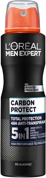 L’Oréal Men Expert Deo Spray Carbon Protect 5in1 Deospray 150 ml L’Oréal Men Expert Deo Spray Carbon Protect 5in1 Deospray 150 ml