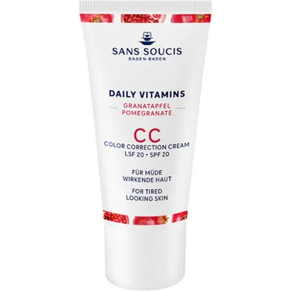 Sans Soucis Daily Vitamins Granatapfel CC Cream für müde wirkende Haut LSF 20 30 ml Sans Soucis Daily Vitamins Granatapfel CC Cream für müde wirkende Haut LSF 20 30 ml