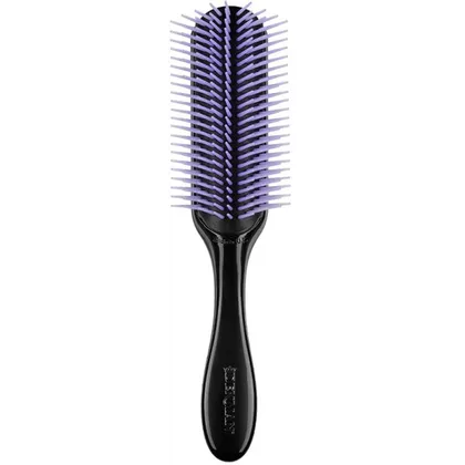 Denman D4, 9-reihig schwarzer Körper, lila Borsten Denman D4, 9-reihig schwarzer Körper, lila Borsten