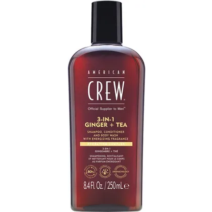 American Crew 3 in 1 Ginger & Tea Shampoo, Conditioner & Body Wash 250 ml American Crew 3 in 1 Ginger & Tea Shampoo, Conditioner & Body Wash 250 ml