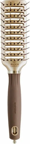Olivia Garden Expert Style Vent Nylon Bristles Gold Brown Olivia Garden Expert Style Vent Nylon Bristles Gold Brown