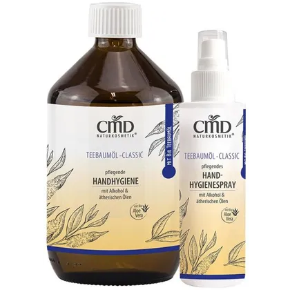 CMD Naturkosmetik Teebaumöl Handhygiene Set 500 ml + 100 ml CMD Naturkosmetik Teebaumöl Handhygiene Set 500 ml + 100 ml