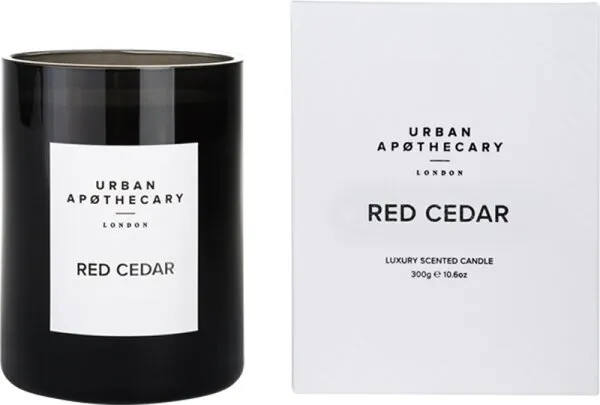 Urban Apothecary Luxury Boxed Glass Candle – Red Cedar 300 g Urban Apothecary Luxury Boxed Glass Candle – Red Cedar 300 g