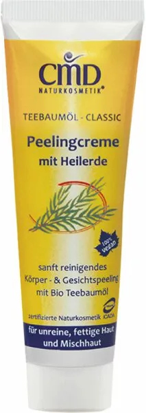 CMD Naturkosmetik Teebaumöl Peelingcreme mit Heilerde 50 ml CMD Naturkosmetik Teebaumöl Peelingcreme mit Heilerde 50 ml