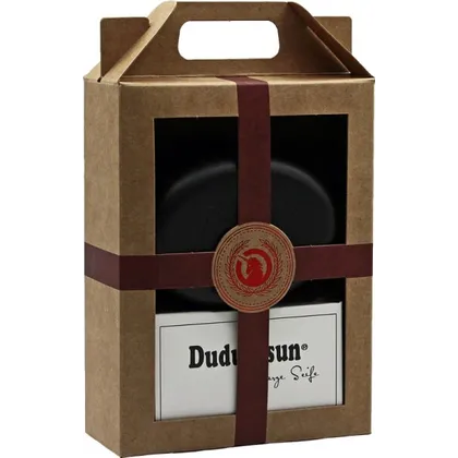 Unicorn Geschenk-Set unicorn Seifendose aus Flüssigholz groß + samtschwarz & Dudu-Osun PURE – 150g Unicorn Geschenk-Set unicorn Seifendose aus Flüssigholz groß + samtschwarz & Dudu-Osun PURE – 150g