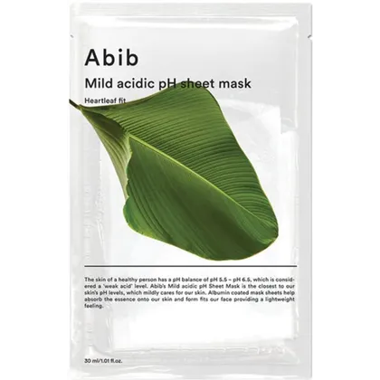 Abib Mild Acidic pH Sheet Mask Heartleaf Fit 10 Stk. Abib Mild Acidic pH Sheet Mask Heartleaf Fit 10 Stk.