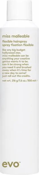 Evo Hair Style Miss Malleable Flexible Hairspray 300 ml Evo Hair Style Miss Malleable Flexible Hairspray 300 ml
