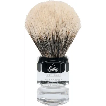 Erbe Shaving Shop Rasierpinsel groß Silberspitz, Plastikgriff eckig Erbe Shaving Shop Rasierpinsel groß Silberspitz, Plastikgriff eckig
