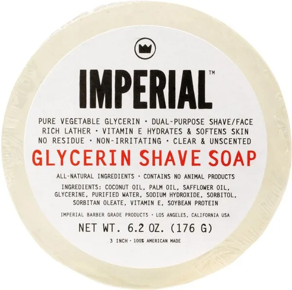 Imperial Glycerin Shave/Face Soap 176 g Puck Imperial Glycerin Shave/Face Soap 176 g Puck