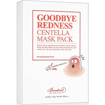 Benton Goodbye Redness Centella Mask 23 g / Tuchmaske Benton Goodbye Redness Centella Mask 23 g / Tuchmaske