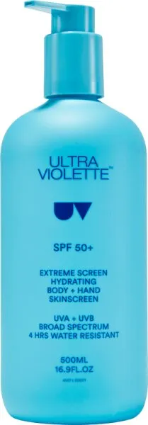 Ultra Violette Extreme Screen Hydrating Body & Hand SPF50+ 500 ml Ultra Violette Extreme Screen Hydrating Body & Hand SPF50+ 500 ml