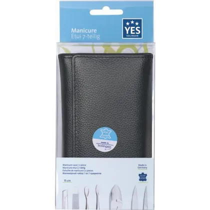 YES Solingen Manicure Etui 7-teilig schwarz 1 Stk. YES Solingen Manicure Etui 7-teilig schwarz 1 Stk.