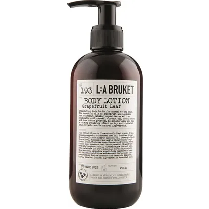 L:A Bruket No. 193 Body Lotion Grapefruit Leaf 240 ml Cosmos Organic certified L:A Bruket No. 193 Body Lotion Grapefruit Leaf 240 ml Cosmos Organic certified