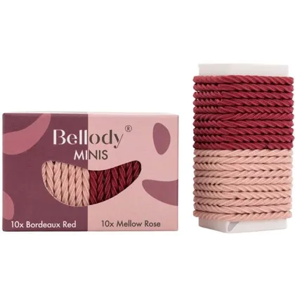 Bellody® Mini Haargummis (20 Stück – Rose & Rot – Mischpaket) Bellody® Mini Haargummis (20 Stück – Rose & Rot – Mischpaket)