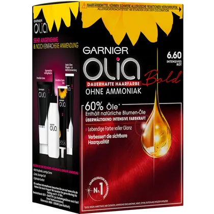 Garnier Olia dauerhafte Haarfarbe 6.6 Intensives Rot Coloration 1Stk Garnier Olia dauerhafte Haarfarbe 6.6 Intensives Rot Coloration 1Stk