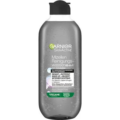 Garnier SkinActive Mizellen Reinigungswasser All-in-1 Aktivkohle Gesichtswasser 400ml Garnier SkinActive Mizellen Reinigungswasser All-in-1 Aktivkohle Gesichtswasser 400ml
