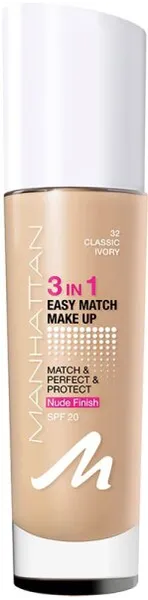 Manhattan 3in1 Easy Match Make Up 32 30 ml Manhattan 3in1 Easy Match Make Up 32 30 ml