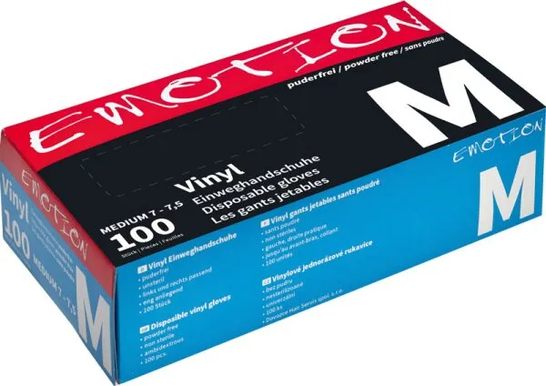 Efalock Vinyl Handschuhe schwarz 100 Stück M Efalock Vinyl Handschuhe schwarz 100 Stück M