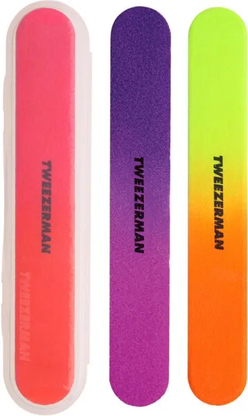 Tweezerman Nagelfeile, geblistet Neon 3 Stk. Tweezerman Nagelfeile, geblistet Neon 3 Stk.