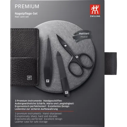 ZWILLING Beauty Nagelpflege Set Leder schwarz 3-teilig 1 Stk. ZWILLING Beauty Nagelpflege Set Leder schwarz 3-teilig 1 Stk.