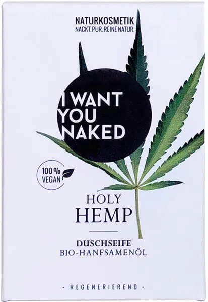 I Want You Naked Holy Hemp Duschseife Bio-Hanfsamenöl 100 g I Want You Naked Holy Hemp Duschseife Bio-Hanfsamenöl 100 g