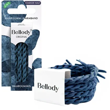 Bellody® Original Haargummis (4 Stück – Blue Jeans) Bellody® Original Haargummis (4 Stück – Blue Jeans)