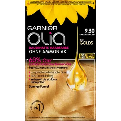 Garnier Olia dauerhafte Haarfarbe Nr. 9.30 Karamellgold 1 Stk. Garnier Olia dauerhafte Haarfarbe Nr. 9.30 Karamellgold 1 Stk.