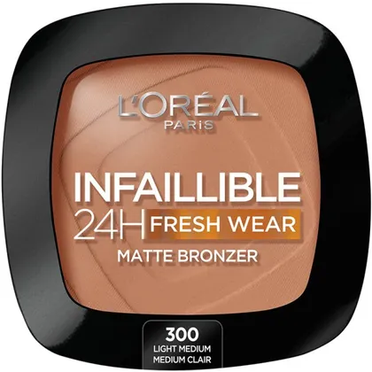 L’Oréal Paris Infaillible 24H Fresh Wear Soft Matte Bronzer 300 Light Medium Bronzepuder 9g L’Oréal Paris Infaillible 24H Fresh Wear Soft Matte Bronzer 300 Light Medium Bronzepuder 9g