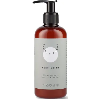 Simple Goods Hand Cream – Ginger, Sage, Pink Grapefruit 250 ml Simple Goods Hand Cream – Ginger, Sage, Pink Grapefruit 250 ml