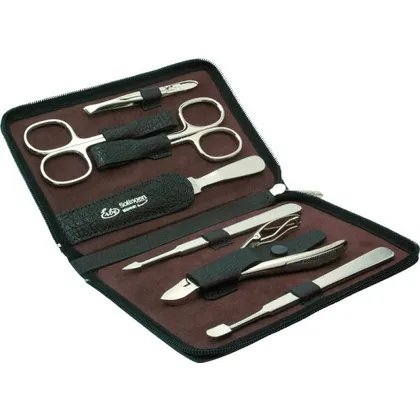 Erbe Collection siebenteiliges Manicure Set im Wasserbüffel-Lederetui 14,5 x 9,5 cm Erbe Collection siebenteiliges Manicure Set im Wasserbüffel-Lederetui 14,5 x 9,5 cm