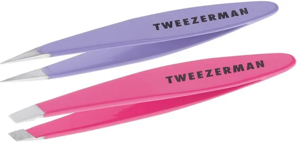 Tweezerman Mini Slant & Point Tweezer Set – Schräge & Spitze Mini Pinzetten, Pink & Lilac Tweezerman Mini Slant & Point Tweezer Set – Schräge & Spitze Mini Pinzetten, Pink & Lilac