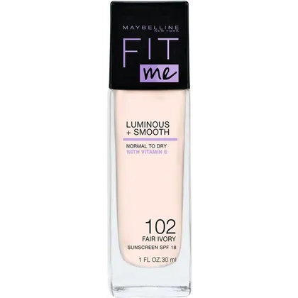 Maybelline Fit Me! Liquid Make-Up Nr. 102 Fair Ivory Foundation 30ml Maybelline Fit Me! Liquid Make-Up Nr. 102 Fair Ivory Foundation 30ml