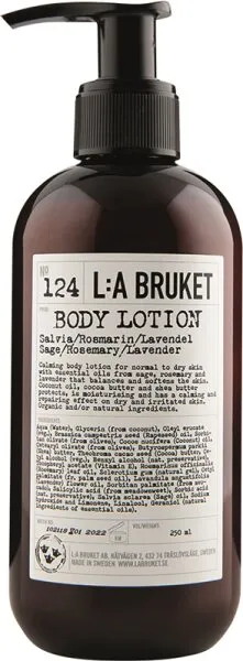 L:A Bruket No. 124 Body Lotion Sage/Rosemary/Lavender 240 ml Cosmos Natural certified L:A Bruket No. 124 Body Lotion Sage/Rosemary/Lavender 240 ml Cosmos Natural certified