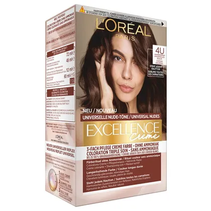L’Oréal Paris Excellence Creme Universale Nude-Töne 4U Mittelbraun Coloration 1Stk L’Oréal Paris Excellence Creme Universale Nude-Töne 4U Mittelbraun Coloration 1Stk