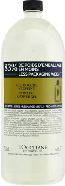 L’Occitane Verbene Duschgel Nachfüllpackung 500 ml L’Occitane Verbene Duschgel Nachfüllpackung 500 ml