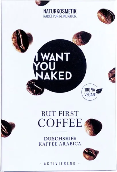 I Want You Naked Duschseife But First Coffee Kaffee & Mandelöl 100 g I Want You Naked Duschseife But First Coffee Kaffee & Mandelöl 100 g